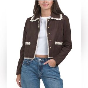 BAGATELLE COLLECTION Crochet Trim Jacket